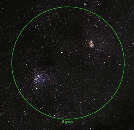 NGC 3532 e Nebulosa da Carina